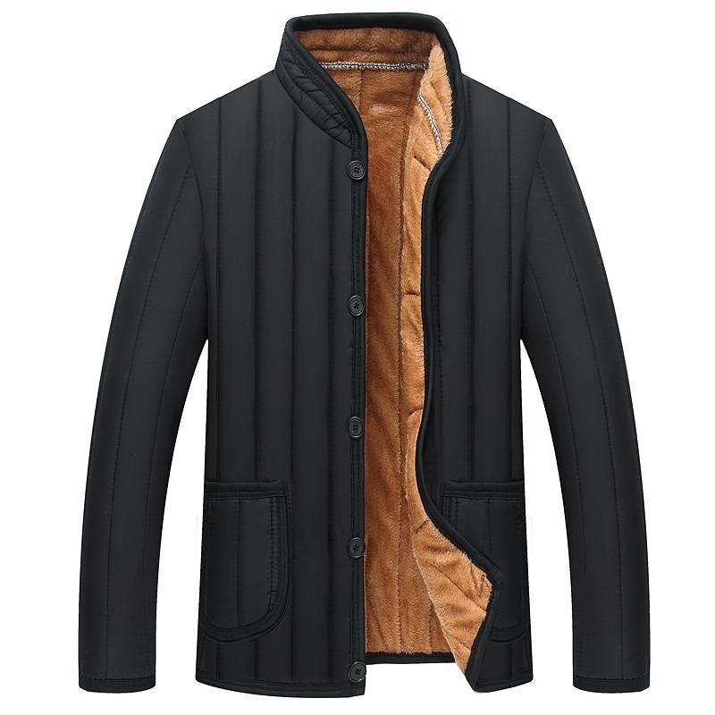 Winter Men's Fleece-Lined Jacket - Stylish and Cozy Outerwear