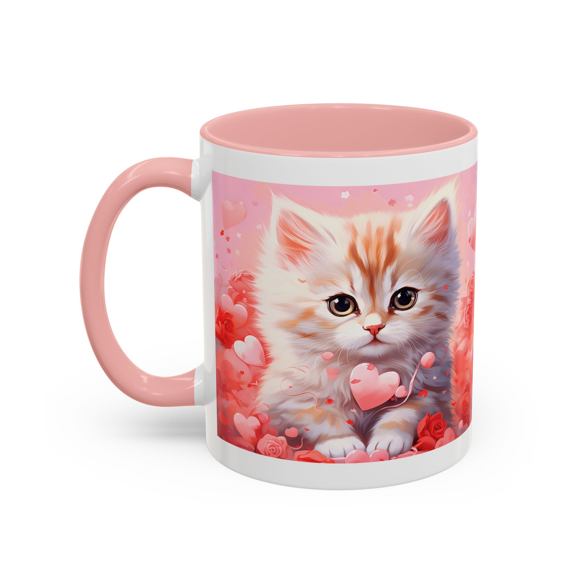 Cute Cat Lover Coffee Mug - 11 & 15oz - Perfect Gift for Cat Enthusiasts - Valentine's Day & Everyday Use