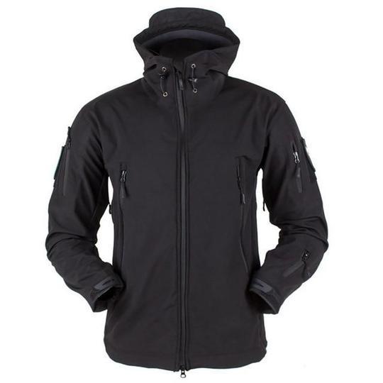 Soft Shell Jacket Men - Windproof Hooded Outdoor Jacket