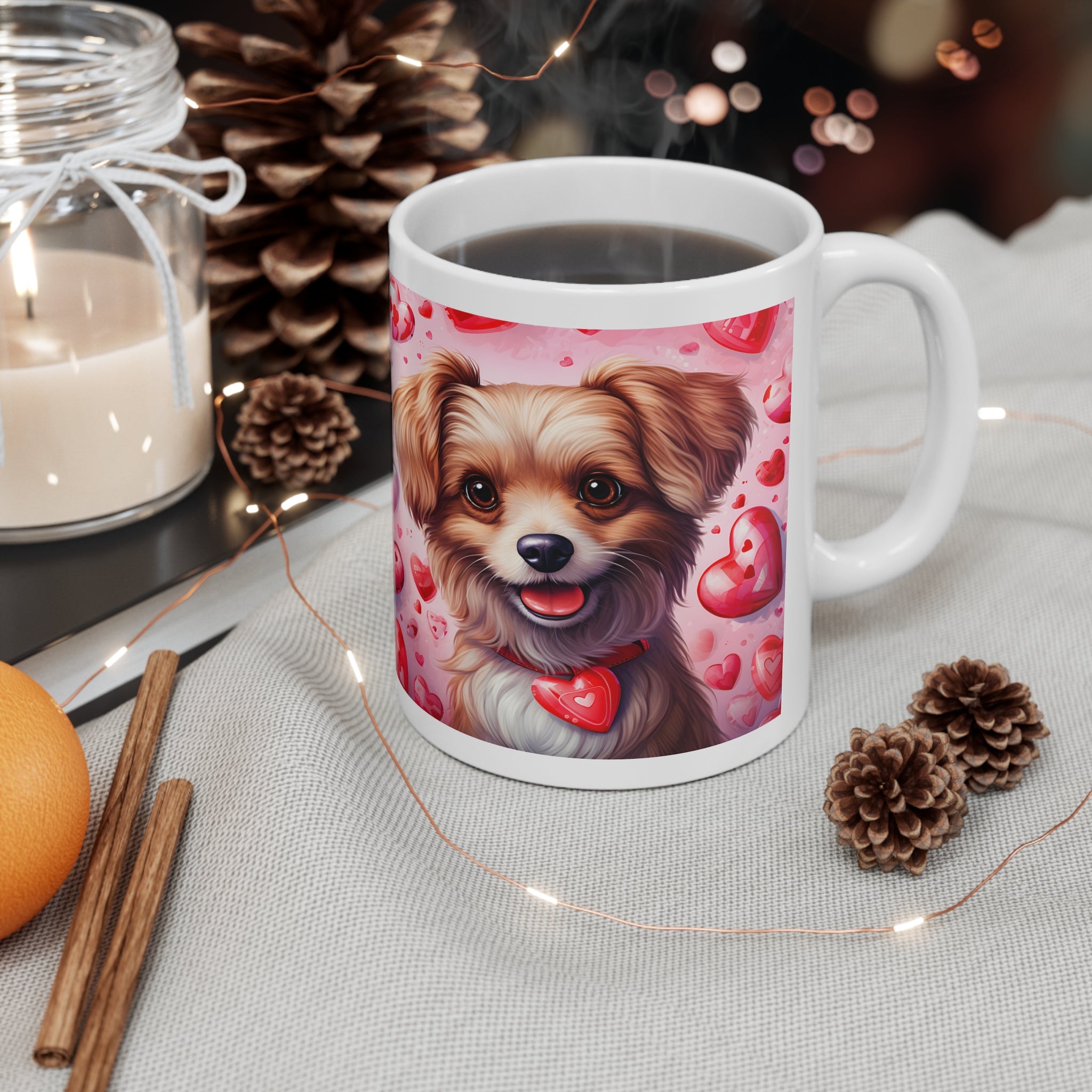 Cute Dog-Themed Ceramic Coffee Mug – Perfect Gift for Pet Lovers