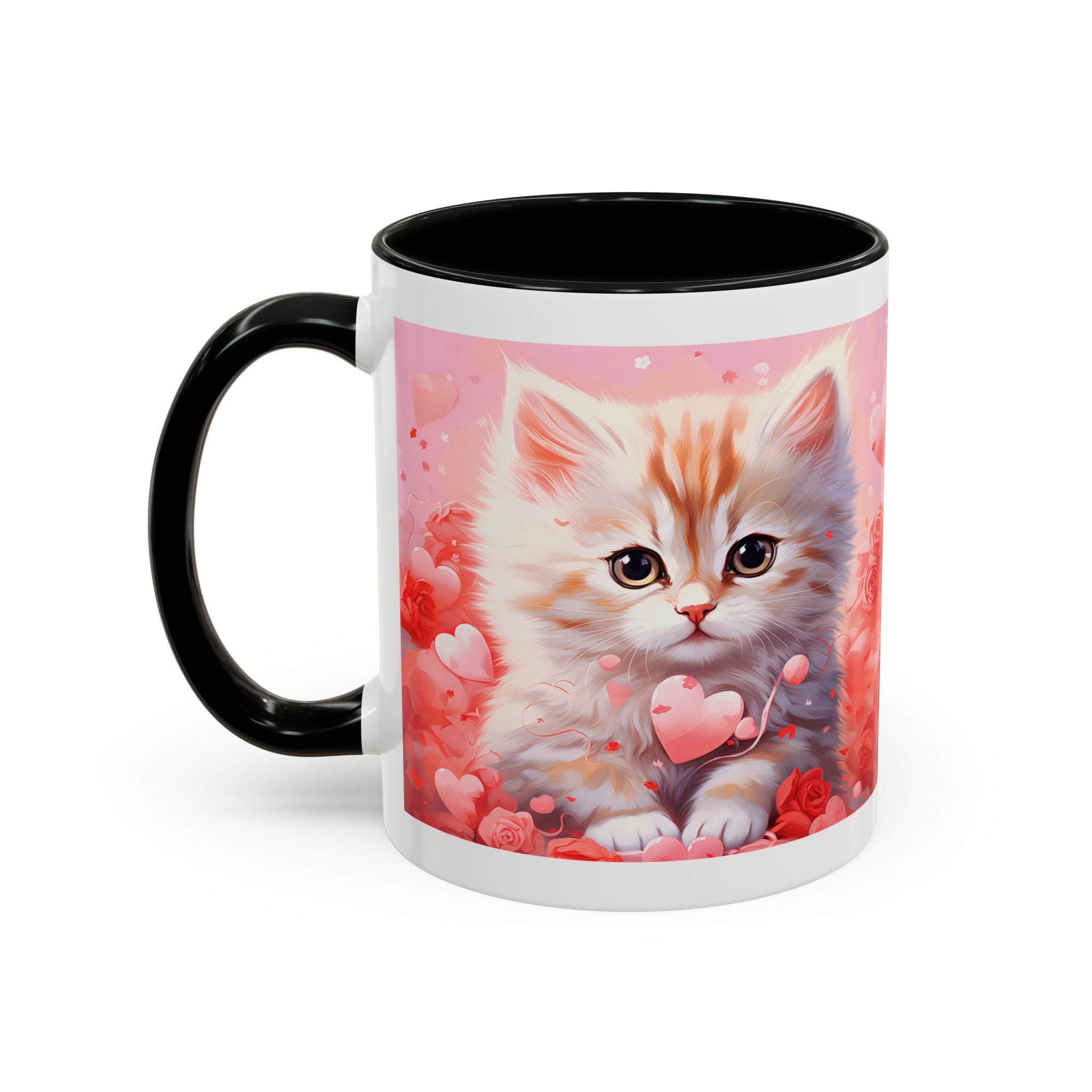 Cute Cat Lover Coffee Mug - 11 & 15oz - Perfect Gift for Cat Enthusiasts - Valentine's Day & Everyday Use