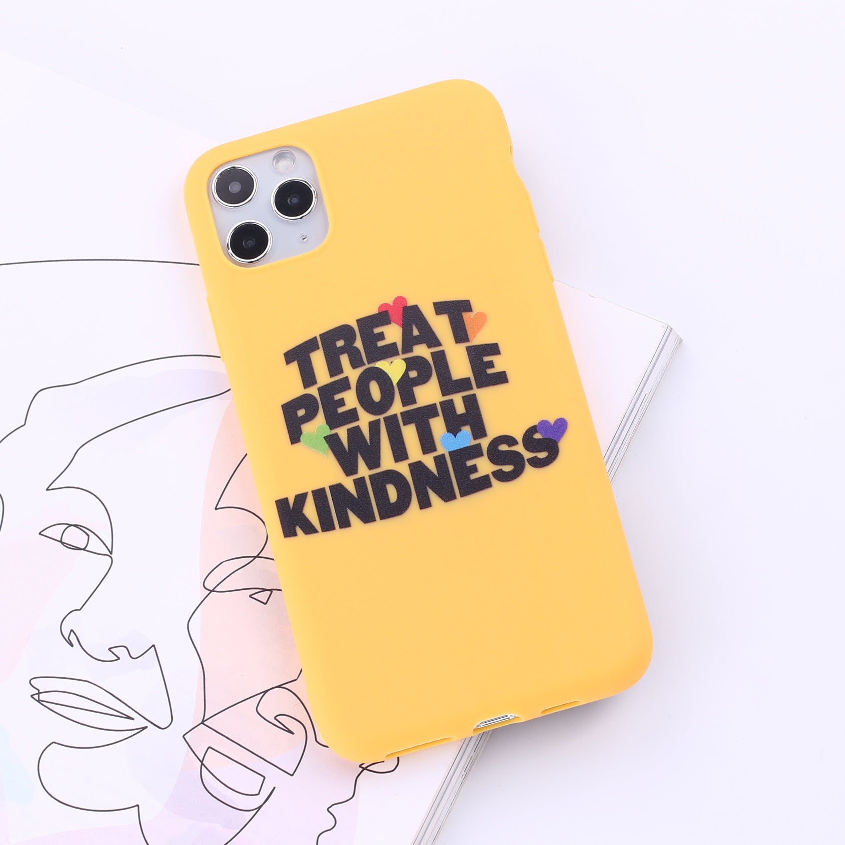 Treat People with Kindness Phone Case – Stylish TPU Back Cover