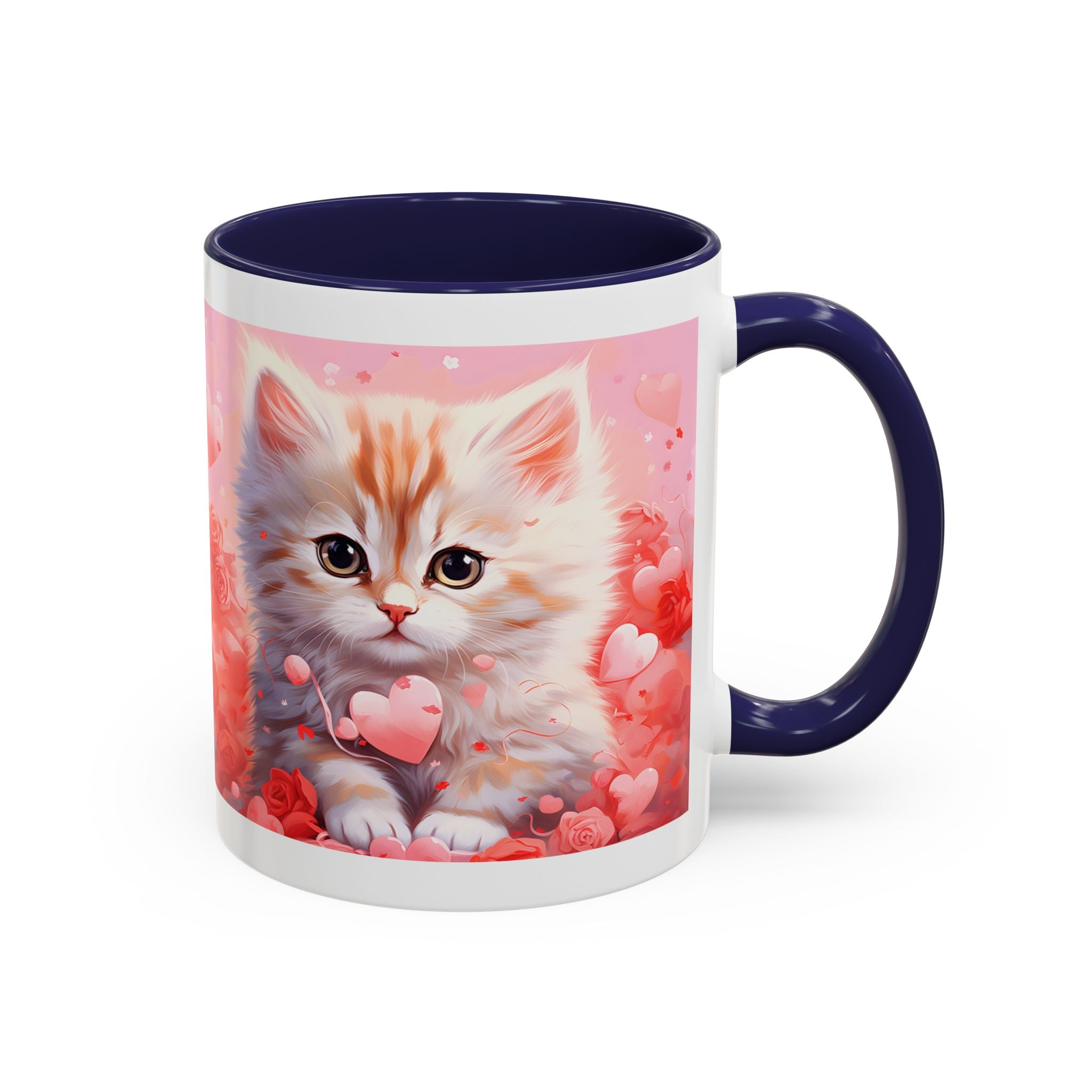 Cute Cat Lover Coffee Mug - 11 & 15oz - Perfect Gift for Cat Enthusiasts - Valentine's Day & Everyday Use