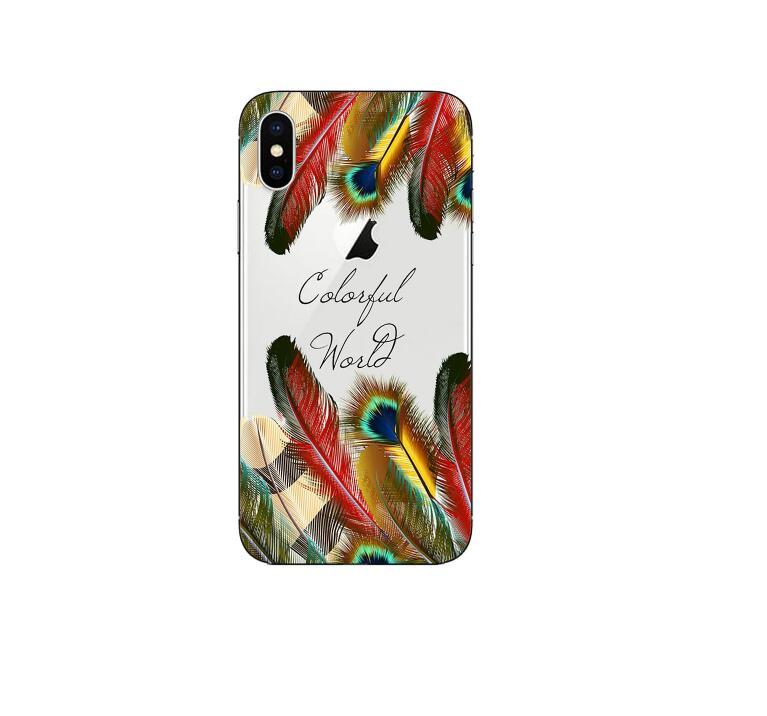 Printed Phone Case - "Colorful World" & "Feather Fly"