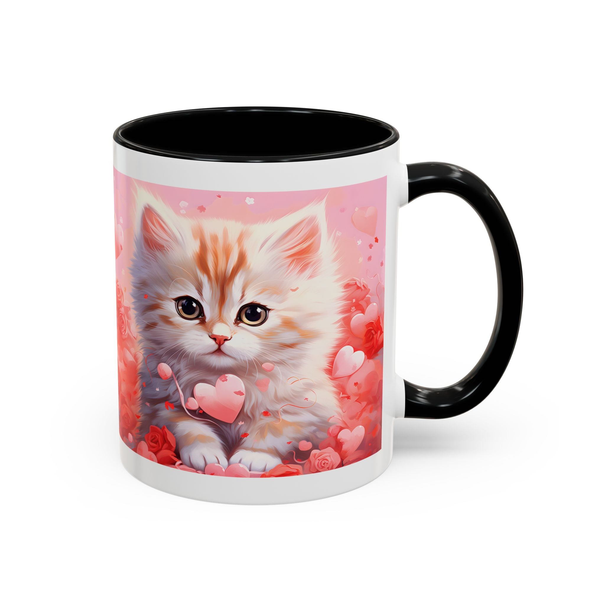 Cute Cat Lover Coffee Mug - 11 & 15oz - Perfect Gift for Cat Enthusiasts - Valentine's Day & Everyday Use