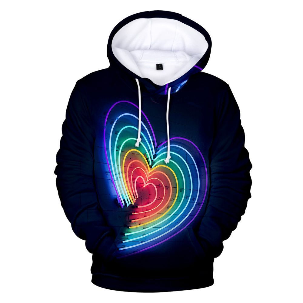 3D Printed Rainbow Pride Hoodies - Stylish & Colorful Unisex Pullover