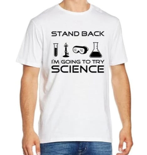 Science print T-shirt