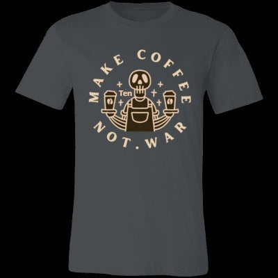 "Make Coffee Not War" 3D Printed Casual T-Shirt