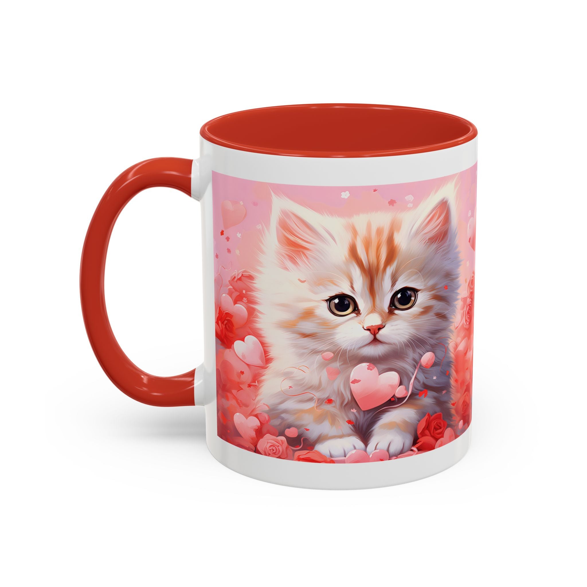 Cute Cat Lover Coffee Mug - 11 & 15oz - Perfect Gift for Cat Enthusiasts - Valentine's Day & Everyday Use