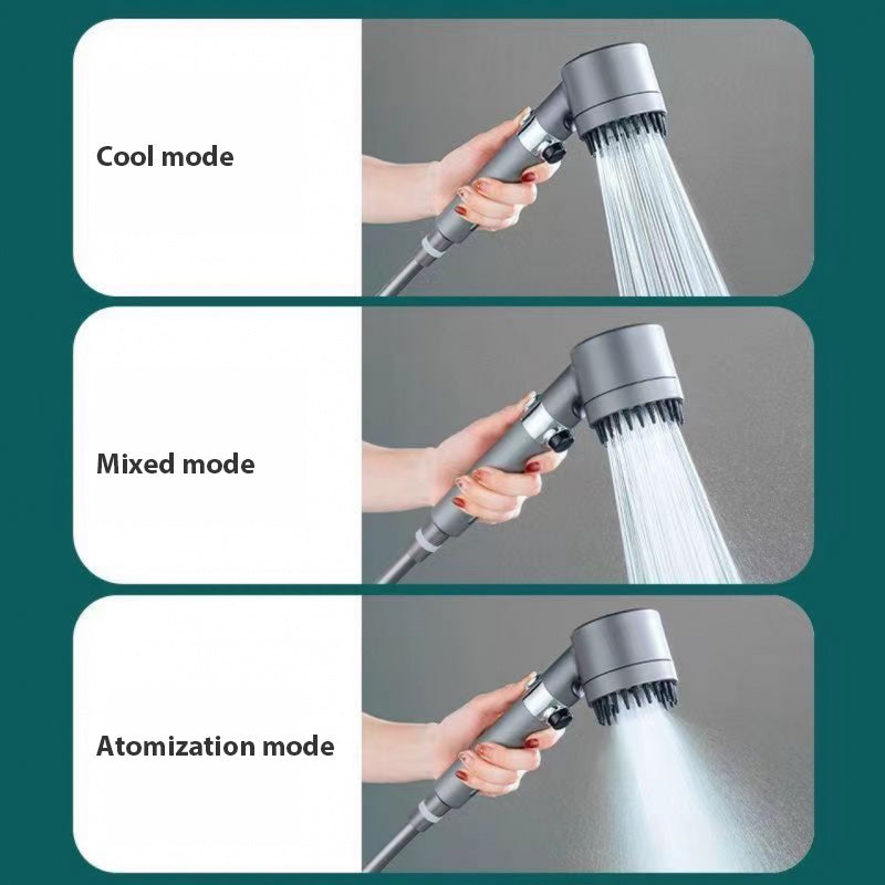 Pommeau de douche haute pression à 3 modes – Pommeau de douche à effet pluie filtré et à massage