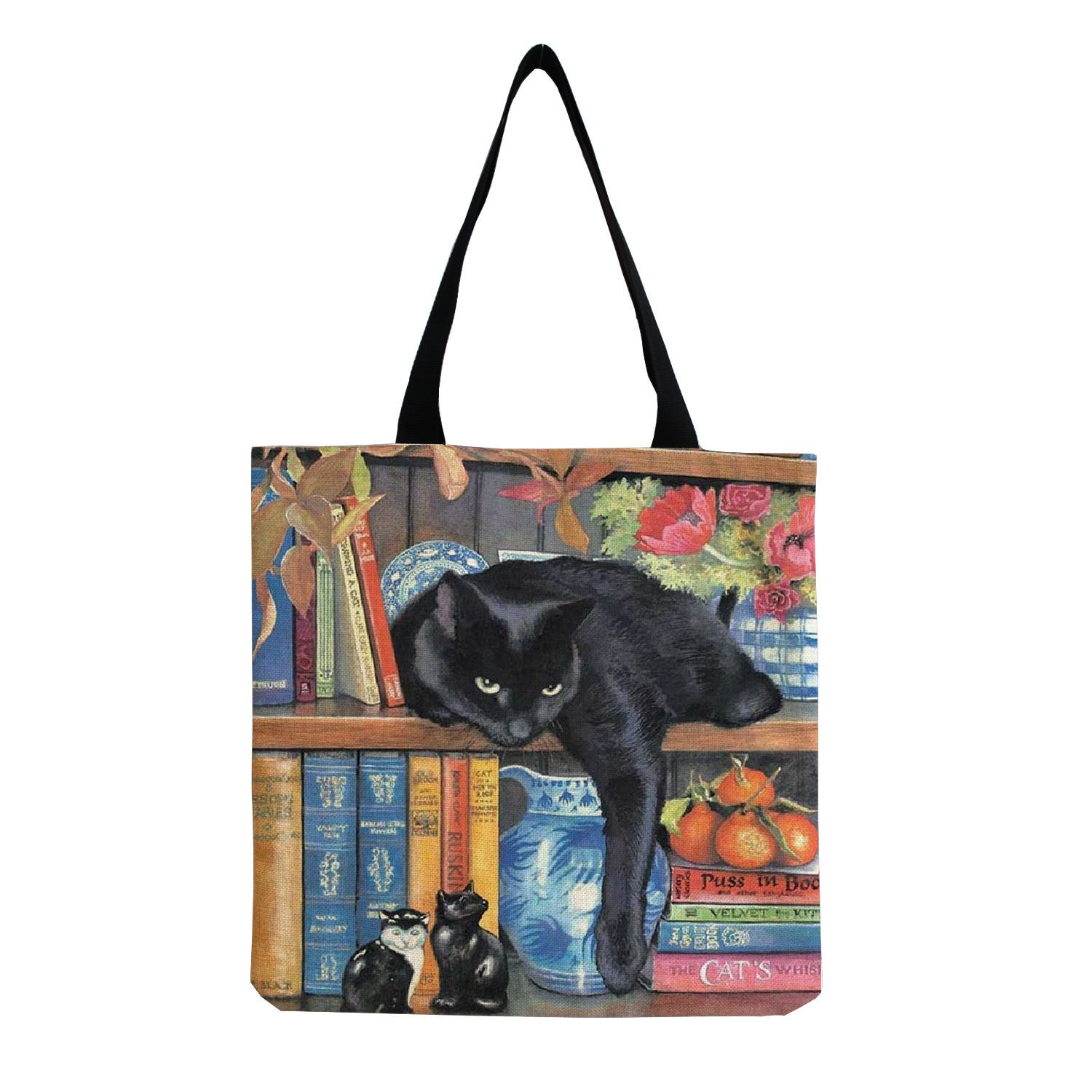 Cat-Themed Multifunctional Shopping Bag – Stylish & Eco-Friendly Tote 🐾✨