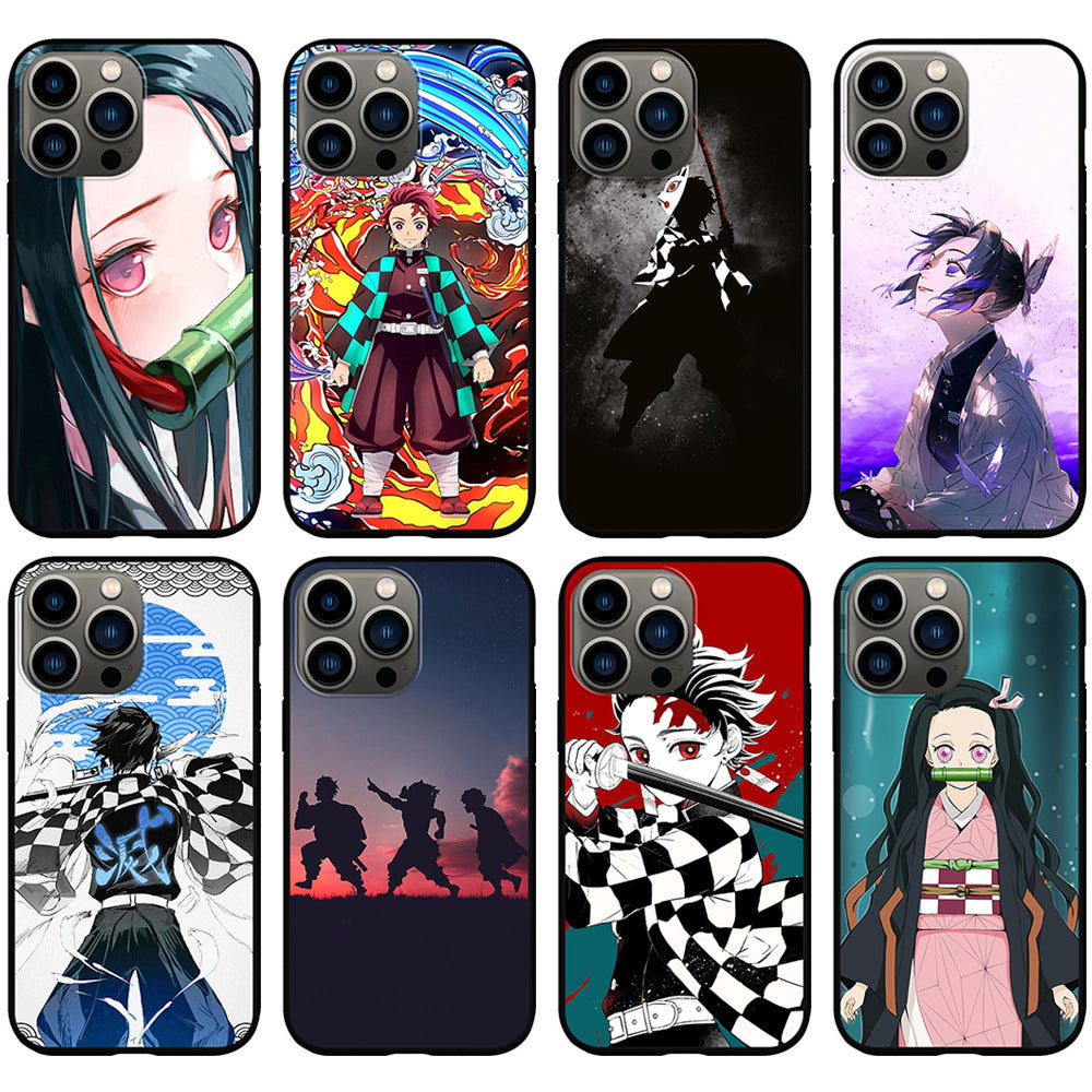 Creative Printed Silicone Phone Case - Anime Style