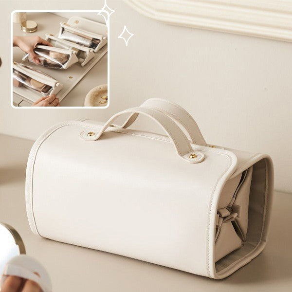 Folding Cosmetic Bag - Large Capacity Travel Storage for Women