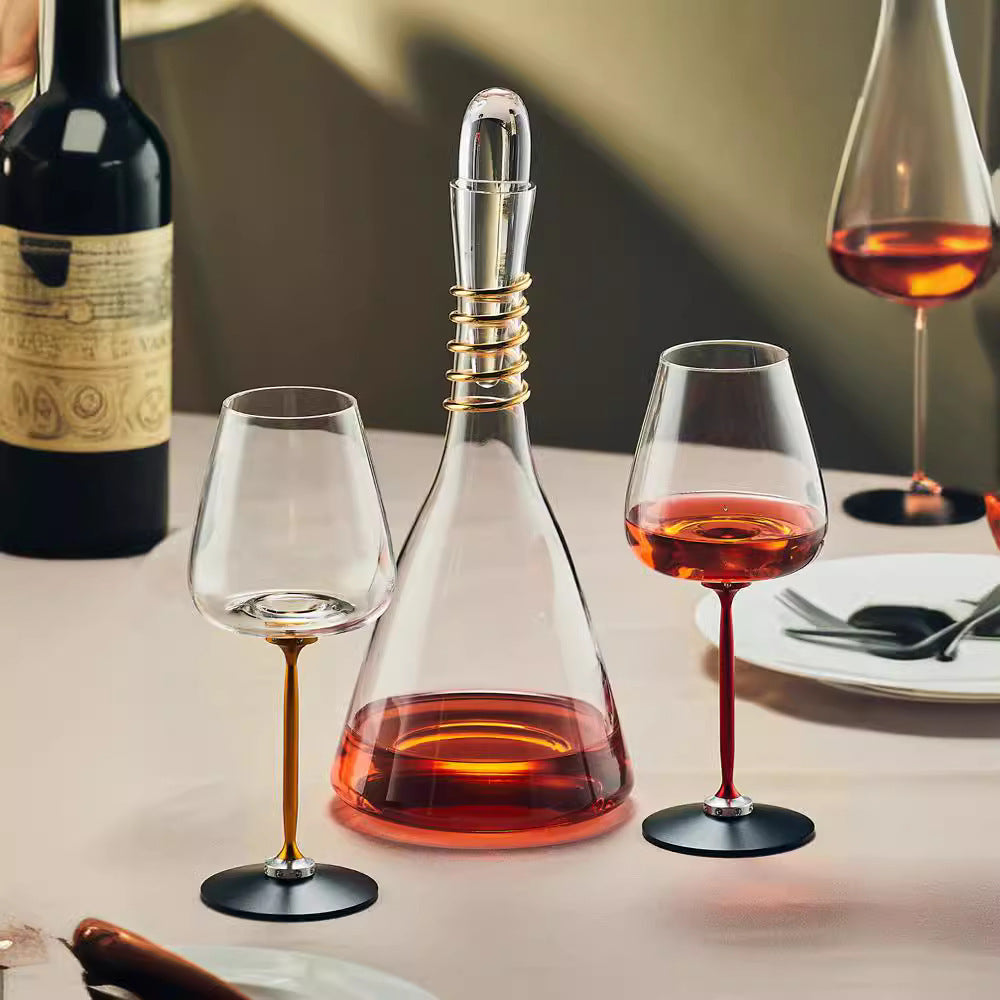 Carafe créative fantaisie et verres à vin rotatifs – Gadgets ménagers modernes